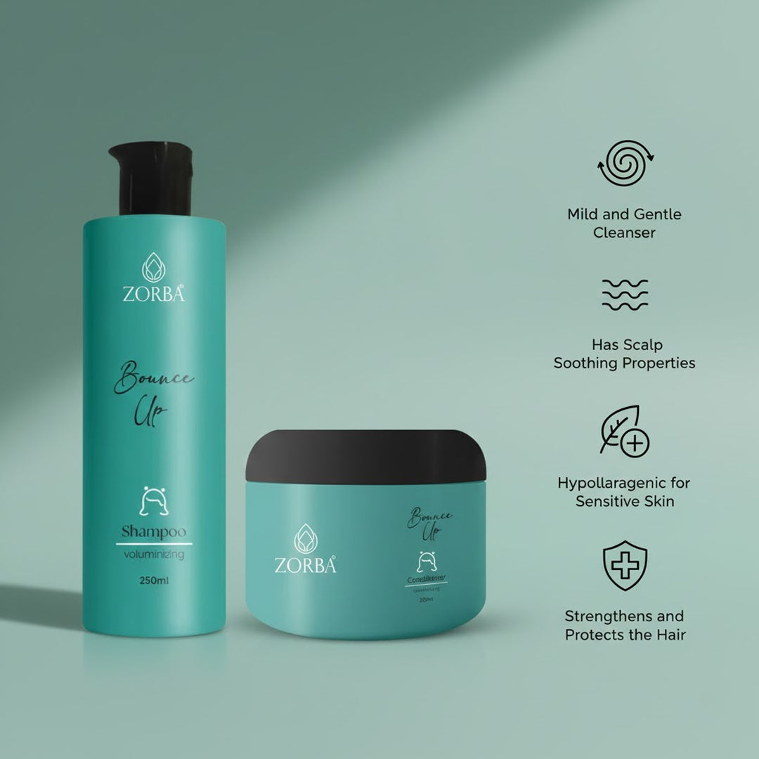 Zorba Balance Up Duo: Volumizing Shampoo (250ml) & Conditioner (200ml)
