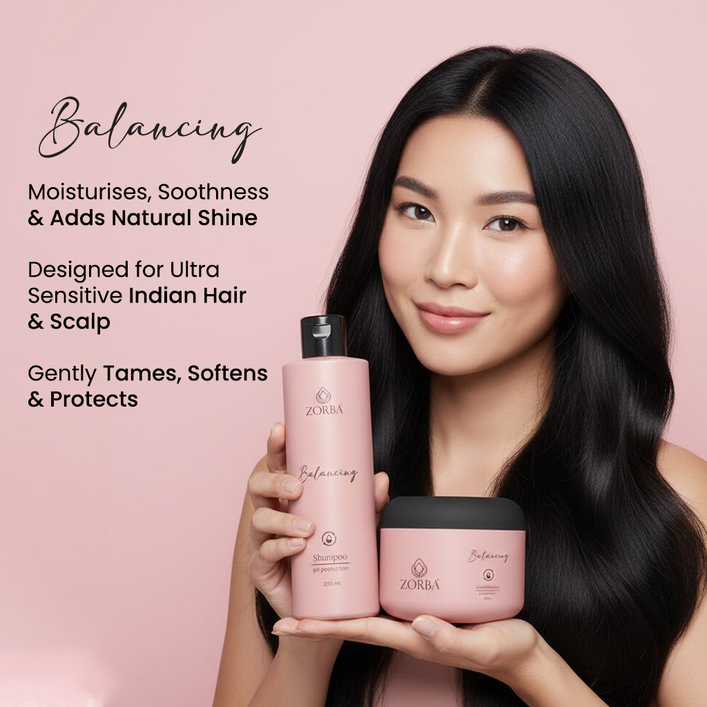 Zorba Balancing Duo: pH Protection Shampoo (250ml) & Conditioner (200ml)