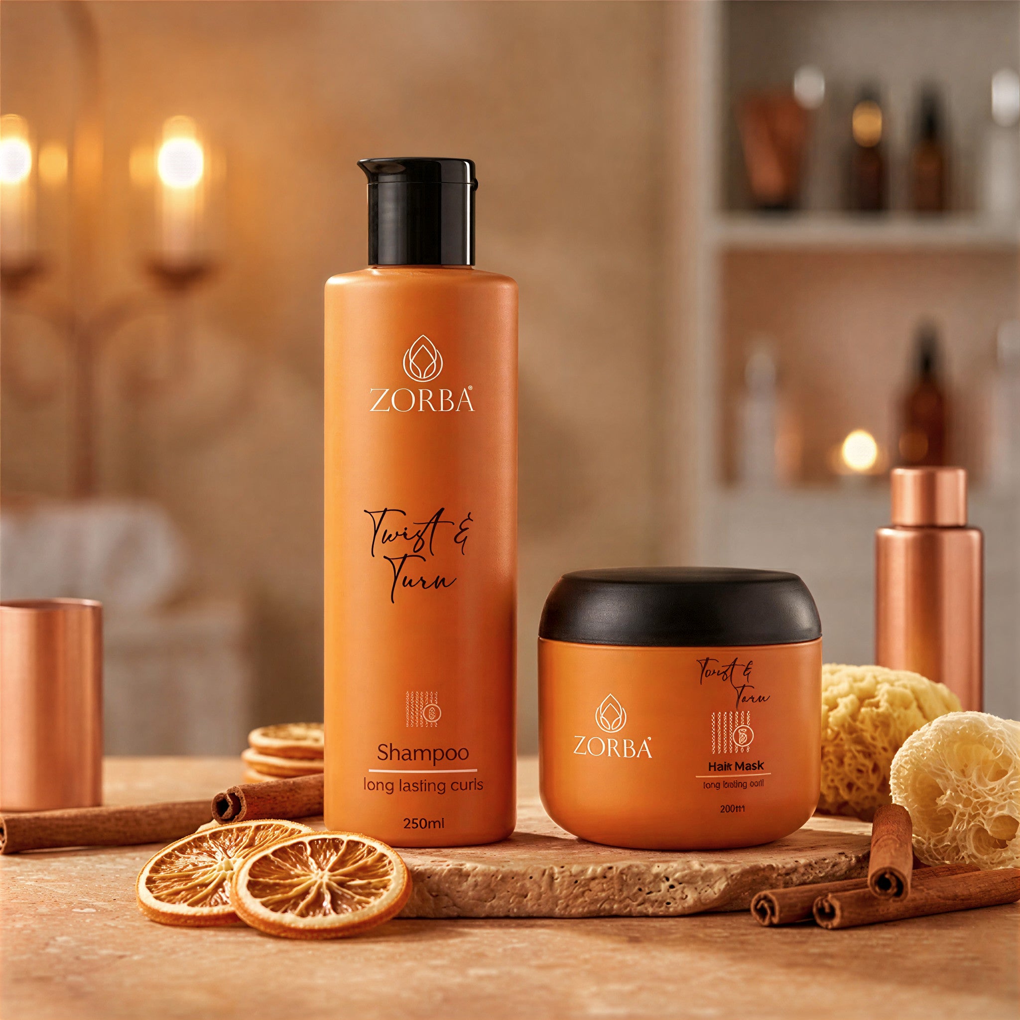 Zorba Twist & Turn Duo: Curl Enhancing Shampoo (250ml) & Conditioner (200ml)